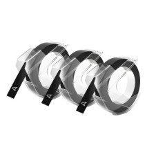 Nastro a rilievo - 9 mm x 3 mt - nero - Dymo - blister 3 nastri Nastro a rilievo - 9 mm x 3 mt - nero - Dymo - blister 3 nastri