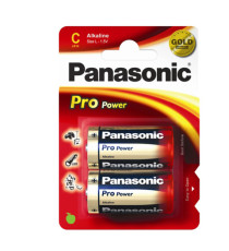 Pila mezzatorcia - C - LR14 - ProPower - alcalina - Panasonic - blister 2 pezzi