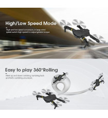 Mini drone quadricottero pieghevole wifi 998 pro, con telecamera HD 720p e telecomando,flip 3D libero uso in spazi aperti Mini drone quadricottero pieghevole wifi 998 pro, con telecamera HD 720p e telecomando,flip 3D libero uso in spazi aperti