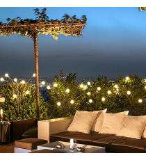 Luce solare da giardino, 6 lucciole led per ogni ramo, Confezione da 2 rami, impermeabili IP65, flessibili con pannello solare Luce solare da giardino, 6 lucciole led per ogni ramo, Confezione da 2 rami, impermeabili IP65, flessibili con pannello solare