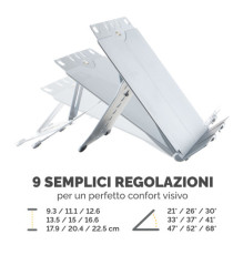 Leggio Booklift - formato A4 - silver - Fellowes