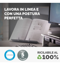 Leggio Booklift - formato A4 - silver - Fellowes