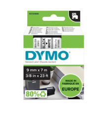Nastro D1 standard 409130 - 9 mm x 7 mt - PL - nero/bianco - Dymo