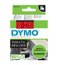 Nastro D1 standard 409170 - 9 mm x 7 mt - PL - nero/rosso - Dymo Nastro D1 standard 409170 - 9 mm x 7 mt - PL - nero/rosso - Dymo
