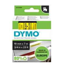 Nastro D1 standard 458080 - 19 mm x 7 mt - PL - nero/giallo - Dymo Nastro D1 standard 458080 - 19 mm x 7 mt - PL - nero/giallo - Dymo