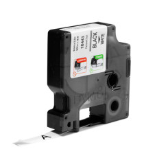 Nastro Rhino 18443 - 9 mm x 5,5 mt - vinile - permanente - nero/bianco - Dymo Nastro Rhino 18443 - 9 mm x 5,5 mt - vinile - permanente - nero/bianco - Dymo