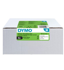 Rotolo 220 etichette LW 2093092 - 54 x 101 mm - carta - spedizione/badge - bianco - Dymo - value pack 6 pezzi Rotolo 220 etichette LW 2093092 - 54 x 101 mm - carta - spedizione/badge - bianco - Dymo - value pack 6 pezzi