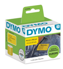 Rotolo 220 etichette LW 2133400 - 54 x 101 mm - carta - spedizione/badge - giallo - Dymo Rotolo 220 etichette LW 2133400 - 54 x 101 mm - carta - spedizione/badge - giallo - Dymo