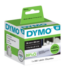 Rotolo 260 etichette LW 1983172 - 36 x 89 mm - carta - indirizzi estesi - bianco - Dymo Rotolo 260 etichette LW 1983172 - 36 x 89 mm - carta - indirizzi estesi - bianco - Dymo
