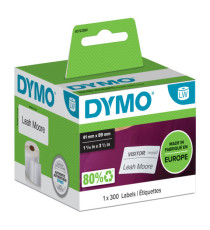 Rotolo 300 etichette LW 113560 - 41 x 89 mm - carta - badge - removibile - bianco - Dymo Rotolo 300 etichette LW 113560 - 41 x 89 mm - carta - badge - removibile - bianco - Dymo