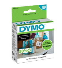 Rotolo 750 etichette LW S0929120 - 25 x 25 mm - carta - multiuso - removibile - bianco - Dymo Rotolo 750 etichette LW S0929120 - 25 x 25 mm - carta - multiuso - removibile - bianco - Dymo
