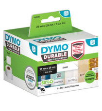 Rotolo 850 etichette LW Durable 1933083 - 25 x 25 mm - PP - bianco - Dymo - conf. 2 rotoli Rotolo 850 etichette LW Durable 1933083 - 25 x 25 mm - PP - bianco - Dymo - conf. 2 rotoli
