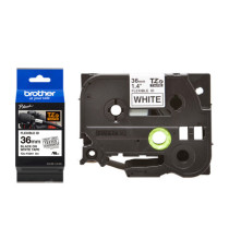 Brother - Nastro laminato flessibile - Nero/Bianco - TZEFX261 - 36mm x 8mt Brother - Nastro laminato flessibile - Nero/Bianco - TZEFX261 - 36mm x 8mt