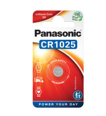 Micropila CR1025 - a pastiglia - litio - Panasonic - blister 1 pezzo