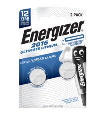Micropila CR2016 - 3V - a pastiglia - Ultimate Lithium - Energizer - blister 2 pezzi Micropila CR2016 - 3V - a pastiglia - Ultimate Lithium - Energizer - blister 2 pezzi