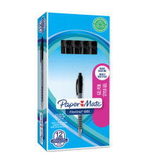 Penna a sfera a scatto Flexgrip Gel - punta 0,7 mm - nero - Papermate