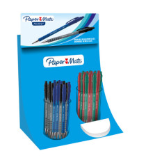 Penna a sfera a scatto Flexgrip Ultra - punta 1,0 mm - colori assortiti - Papermate - expo 96 pezzi Penna a sfera a scatto Flexgrip Ultra - punta 1,0 mm - colori assortiti - Papermate - expo 96 pezzi