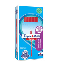 Penna a sfera con cappuccio Replay - cancellabile - punta 1 mm - rosso - Papermate Penna a sfera con cappuccio Replay - cancellabile - punta 1 mm - rosso - Papermate