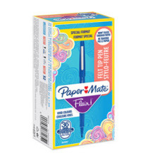 Pennarello Flair Nylon - punta feltro - 1,10mm - blu - Papermate - conf. 30 + 6 pezzi Pennarello Flair Nylon - punta feltro - 1,10mm - blu - Papermate - conf. 30 + 6 pezzi