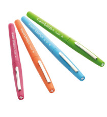 Pennarello Flair Nylon - punta feltro - 1,10mm - colori assortiti Fun - Papermate - conf. 4 pezzi