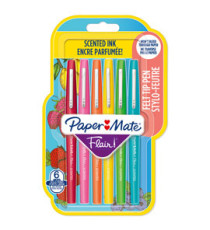 Pennarello Flair Nylon - punta feltro - 1,10mm - colori assortiti Scented - Papermate - conf. 6 pezzi Pennarello Flair Nylon - punta feltro - 1,10mm - colori assortiti Scented - Papermate - conf. 6 pezzi
