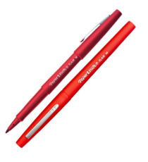 Pennarello Flair Nylon - punta feltro - 1,10mm - rosso - Papermate Pennarello Flair Nylon - punta feltro - 1,10mm - rosso - Papermate