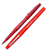 Pennarello Flair Nylon - punta feltro - 1,10mm - rosso - Papermate Pennarello Flair Nylon - punta feltro - 1,10mm - rosso - Papermate