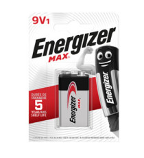 Pila Transistor - 9V - Max - Energizer - blister 1 pezzo Pila Transistor - 9V - Max - Energizer - blister 1 pezzo