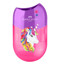 Temperamatite unicorno e dinosauro - con serbatoio - 2 fori - colori assortiti - Faber Castell