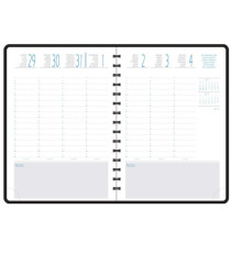 Agenda 16 mesi All-in-One 2026 - copertina Exaweek - 15 x 21 cm - blu navy - Quo Vadis