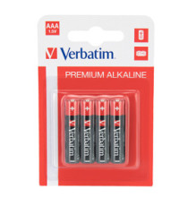 Pila ministilo AAA - 1,5V - 49920 - alcaline - Verbatim - blister 4 pezzi