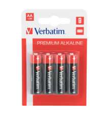 Pila stilo AA - 1,5V - 49921 - alcaline - Verbatim - Blister 4 pezzi Pila stilo AA - 1,5V - 49921 - alcaline - Verbatim - Blister 4 pezzi