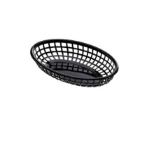 Cestino americano ovale - in plastica - 23,5 x 15 x 4,5 cm - nero - Leone Cestino americano ovale - in plastica - 23,5 x 15 x 4,5 cm - nero - Leone