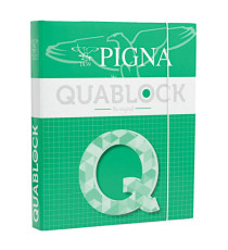 Raccoglitore ad anelli Quablock - 26x32cm - 4 anelli - dorso 4cm - Pigna Raccoglitore ad anelli Quablock - 26x32cm - 4 anelli - dorso 4cm - Pigna