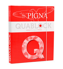 Raccoglitore ad anelli Quablock - 26x32cm - 4 anelli - dorso 4cm - Pigna Raccoglitore ad anelli Quablock - 26x32cm - 4 anelli - dorso 4cm - Pigna