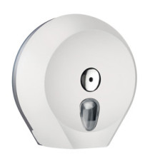 Dispenser linea plus di carta igienica in rotolo Mini Jumbo - 27 x 12,8 x 27,3 cm - plastica - adamello white - Mar Plas Dispenser linea plus di carta igienica in rotolo Mini Jumbo - 27 x 12,8 x 27,3 cm - plastica - adamello white - Mar Plas