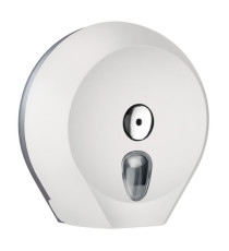Dispenser linea plus di carta igienica in rotolo Mini Jumbo - 27 x 12,8 x 27,3 cm - plastica - adamello white - Mar Plas Dispenser linea plus di carta igienica in rotolo Mini Jumbo - 27 x 12,8 x 27,3 cm - plastica - adamello white - Mar Plas