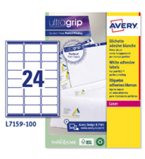 Etichette adesive L7159 - in carta - angoli arrotondati - laser - permanenti - 63,5 x 33,9 mm - 24 et/fg - 100 fogli - b Etichette adesive L7159 - in carta - angoli arrotondati - laser - permanenti - 63,5 x 33,9 mm - 24 et/fg - 100 fogli - b