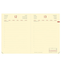 Agenda giornaliera Daily Pocket Prestige Silk 2026 - 8,5 x 13 cm - bordeaux - Quo Vadis Agenda giornaliera Daily Pocket Prestige Silk 2026 - 8,5 x 13 cm - bordeaux - Quo Vadis