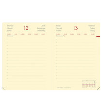 Agenda giornaliera Daily Pocket Prestige Silk 2026 - 8,5 x 13 cm - bordeaux - Quo Vadis Agenda giornaliera Daily Pocket Prestige Silk 2026 - 8,5 x 13 cm - bordeaux - Quo Vadis