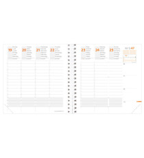 Agenda settimanale Time&Life 2026 - 16 x 16 cm - rosso ciliegia - Quo Vadis