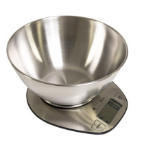 Bilancia da cucina Graal - con ciotola - peso massimo 5 kg - acciaio - Melchioni family Bilancia da cucina Graal - con ciotola - peso massimo 5 kg - acciaio - Melchioni family