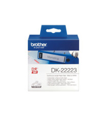 Brother - Rotolo etichetta continua - carta adesiva - Nero/Bianco -  50mm x 30,48mt - DK-22223 Brother - Rotolo etichetta continua - carta adesiva - Nero/Bianco -  50mm x 30,48mt - DK-22223