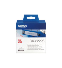 Brother - Rotolo etichetta continua - carta adesiva - Nero/Bianco -  50mm x 30,48mt - DK-22223 Brother - Rotolo etichetta continua - carta adesiva - Nero/Bianco -  50mm x 30,48mt - DK-22223