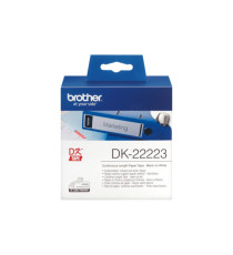 Brother - Rotolo etichetta continua - carta adesiva - Nero/Bianco -  50mm x 30,48mt - DK-22223 Brother - Rotolo etichetta continua - carta adesiva - Nero/Bianco -  50mm x 30,48mt - DK-22223