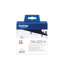 Brother - Rotolo etichetta continua - carta adesiva - Nero/Bianco - 12mm x 30,48mt - DK-22214 Brother - Rotolo etichetta continua - carta adesiva - Nero/Bianco - 12mm x 30,48mt - DK-22214