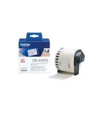 Brother - Rotolo etichetta continua - carta adesiva - Nero/Bianco - 62mm x 30,48mt - DK-44205 Brother - Rotolo etichetta continua - carta adesiva - Nero/Bianco - 62mm x 30,48mt - DK-44205