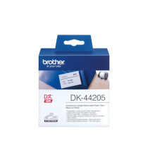 Brother - Rotolo etichetta continua - carta adesiva - Nero/Bianco - 62mm x 30,48mt - DK-44205 Brother - Rotolo etichetta continua - carta adesiva - Nero/Bianco - 62mm x 30,48mt - DK-44205