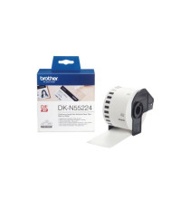 Brother - Rotolo nastro - in carta non adesiva - Nero/Bianco - 54mm x 30,48mt - DK-N55224 Brother - Rotolo nastro - in carta non adesiva - Nero/Bianco - 54mm x 30,48mt - DK-N55224
