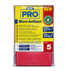 Panno multiuso Micro-Antibact - 35 x 38 cm - rosa - Arix - conf. 5 pezzi Panno multiuso Micro-Antibact - 35 x 38 cm - rosa - Arix - conf. 5 pezzi
